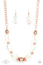 Load image into Gallery viewer, Paparazzi's Iridescently Ice Queen - Copper necklace
