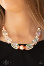 Load image into Gallery viewer, Paparazzi's Iridescently Ice Queen - Copper necklace
