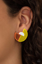 Load image into Gallery viewer, Paparazzi's It's Just an Expression - Yellow earrings
