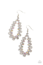 Load image into Gallery viewer, Paparazzi's It's About to GLOW Down - White Iridescent earrings
