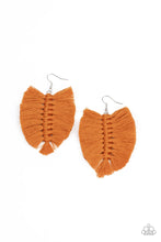 Load image into Gallery viewer, Paparazzi's Knotted Native - Brown earrings

