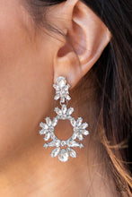 Load image into Gallery viewer, Paparazzi's Leave Them Speechless - White earrings (Life of the Party)
