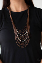 Load image into Gallery viewer, Paparazzi's Nice CORD-ination - Brown Urban necklace
