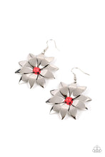 Load image into Gallery viewer, Paparazzi's Pinwheel Prairies - Red earrings
