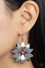 Load image into Gallery viewer, Paparazzi's Pinwheel Prairies - Red earrings
