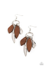 Load image into Gallery viewer, Paparazzi's Primal Palette - Brown Wood earrings
