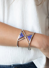 Load image into Gallery viewer, Paparazzi's Pyramid Palace - Blue Acrylic bracelet

