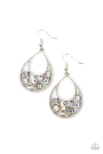 Load image into Gallery viewer, Paparazzi's Regal Recreation - White hoop earrings
