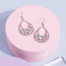 Load image into Gallery viewer, Paparazzi's Regal Recreation - White hoop earrings
