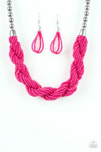 Load image into Gallery viewer, Paparazzi's Savannah Surfin- Pink Seed Beads necklace

