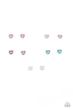 Load image into Gallery viewer, Paparazzi's Starlet Shimmer - Multi-color heart earrings (Children's Jewelry)
