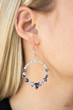 Load image into Gallery viewer, Paparazzi's Revolutionary Refinement - Purple hoop earrings
