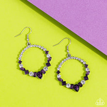 Load image into Gallery viewer, Paparazzi's Revolutionary Refinement - Purple hoop earrings
