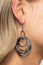 Load image into Gallery viewer, Paparazzi's Ringing Radiance - Black earrings
