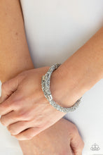Load image into Gallery viewer, Paparazzi's Roll Out the Glitz - Silver bracelet
