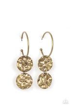 Load image into Gallery viewer, Paparazzi's Sending Shock Waves - Brass earrings

