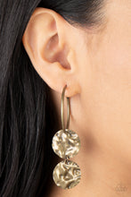 Load image into Gallery viewer, Paparazzi's Sending Shock Waves - Brass earrings
