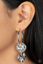 Load image into Gallery viewer, Paparazzi's Sending Shock Waves - Silver earrings
