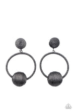 Load image into Gallery viewer, Paparazzi's Social Sphere - Black earrings
