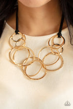 Load image into Gallery viewer, Paparazzi's Spiraling Out of COUTURE - Gold Urban necklace
