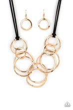 Load image into Gallery viewer, Paparazzi's Spiraling Out of COUTURE - Gold Urban necklace
