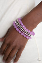 Load image into Gallery viewer, Paparazzi's Sugary Sweet - Purple bracelet
