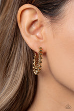 Load image into Gallery viewer, Paparazzi's The Way You Make Me Wheel - Gold hoop earrings
