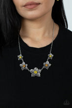 Load image into Gallery viewer, Paparazzi's Wallflower Wonderland - Yellow necklace
