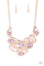 Load image into Gallery viewer, Paparazzi's Warp Speed - Rose Gold necklace (Life of the Party)
