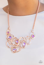 Load image into Gallery viewer, Paparazzi's Warp Speed - Rose Gold necklace (Life of the Party)
