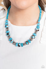 Load image into Gallery viewer, Paparazzi's Warped Whimsicality - Blue necklace

