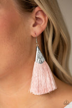 Load image into Gallery viewer, Paparazzi's In Full PLUMES - Pink earrings

