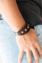 Load image into Gallery viewer, Paparazzi's Urban Cowboy - Men Brown bracelet
