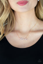 Load image into Gallery viewer, Paparazzi's Head Over Heels In Love - Gold necklace
