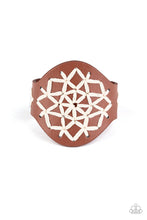 Load image into Gallery viewer, Paparazzi's A Cross-Stitch In Time - Brown Urban bracelet
