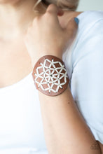 Load image into Gallery viewer, Paparazzi's A Cross-Stitch In Time - Brown Urban bracelet
