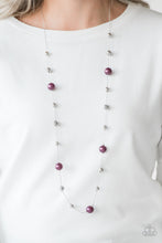 Load image into Gallery viewer, Paparazzi's Eloquently Eloquent - Purple Pearl necklace

