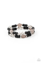 Load image into Gallery viewer, Paparazzi's Delightfully Dainty - Black bracelet
