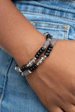 Load image into Gallery viewer, Paparazzi's Delightfully Dainty - Black bracelet
