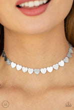 Load image into Gallery viewer, Paparazzi's Playing HEART To Get - Silver necklace
