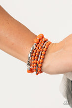 Load image into Gallery viewer, Paparazzi's Vibrantly Vintage - Orange bracelet
