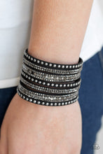 Load image into Gallery viewer, Paparazzi's All Hustle and Hairspray - Black Urban bracelet
