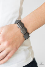 Load image into Gallery viewer, Paparazzi's Metallic Spotlight - Black bracelet
