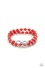 Load image into Gallery viewer, Paparazzi's Immeasurably Infinite - Red bracelet

