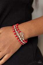 Load image into Gallery viewer, Paparazzi's Immeasurably Infinite - Red bracelet
