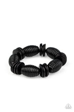Load image into Gallery viewer, Paparazzi's Caribbean Castaway - Black Wood bracelet
