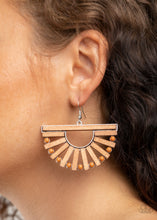 Load image into Gallery viewer, Paparazzi's Wooden Wonderland - Brown earrings
