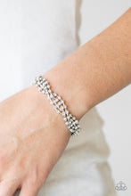 Load image into Gallery viewer, Paparazzi's Twists and Turns - White bracelet
