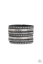 Load image into Gallery viewer, Paparazzi's All Hustle and Hairspray - Black Urban bracelet
