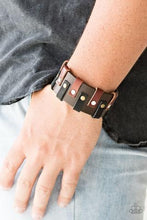 Load image into Gallery viewer, Paparazzi's Modern Musketeer - Brown Urban Men bracelet
